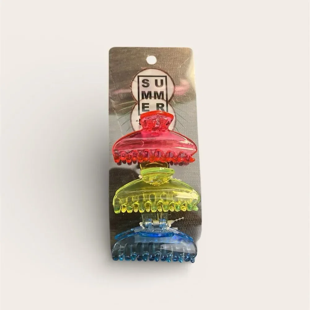 Colorful Hair Claw Clip Set for Kids
